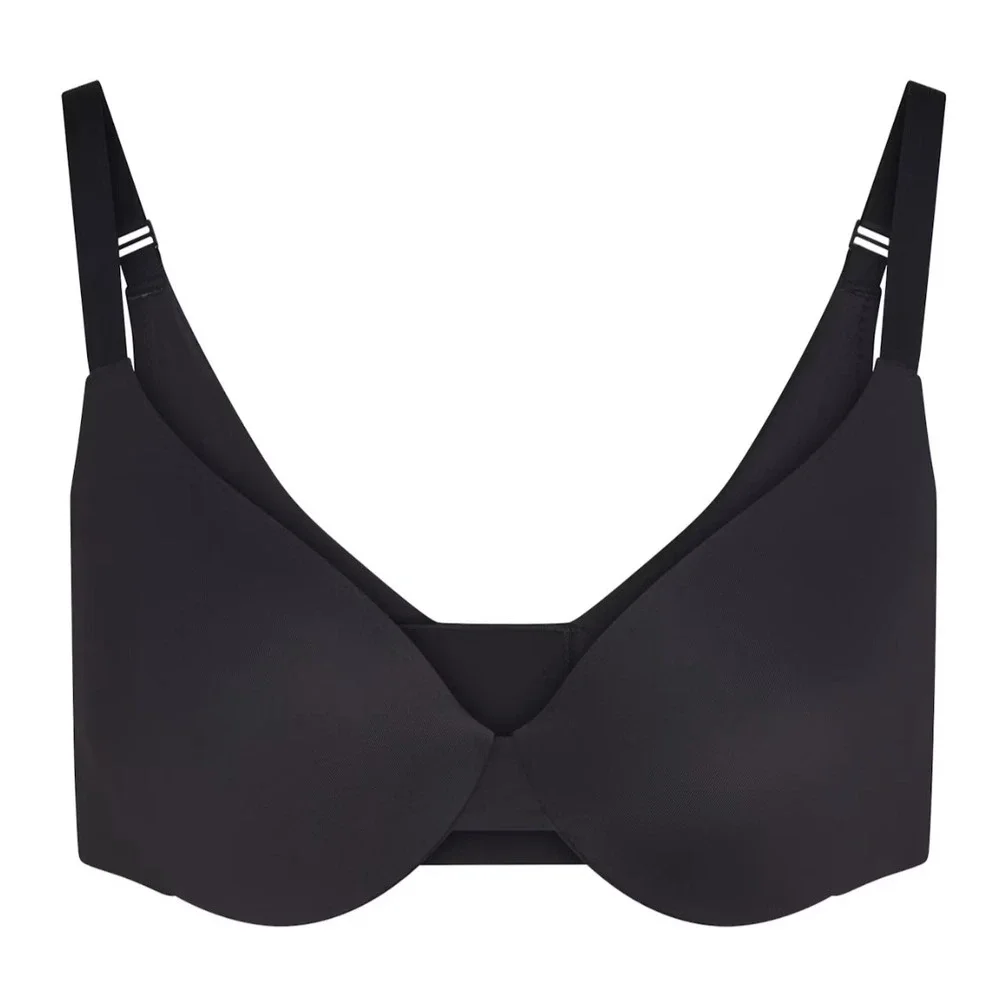Skims Smoothing Full Coverage Lightly Lined Bra Onyx Black 34D DM-DEM-9549W